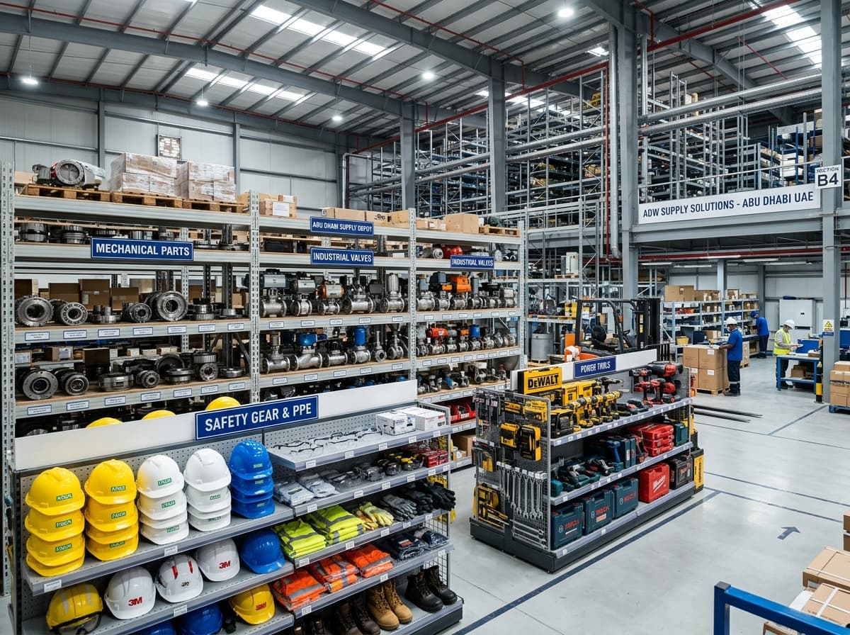CHIVON Industrial Equipment, Safety Gear & Mechanical Spares Supply Depot in Abu Dhabi